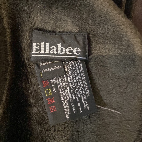 Ella bee long brown jacket with fur inside - Picture 2 of 2